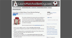 Desktop Screenshot of learnmatchedbetting.com